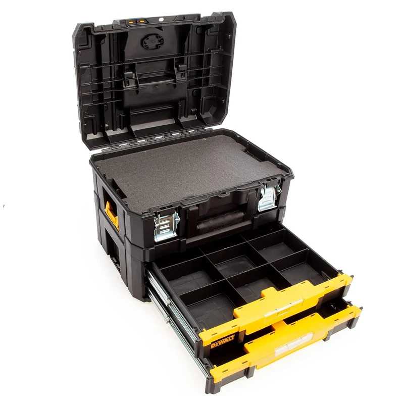 Фотография №5 товара Набор комбинированных ящиков для хранения DEWALT DWST83395-1 TSTAK с двойными