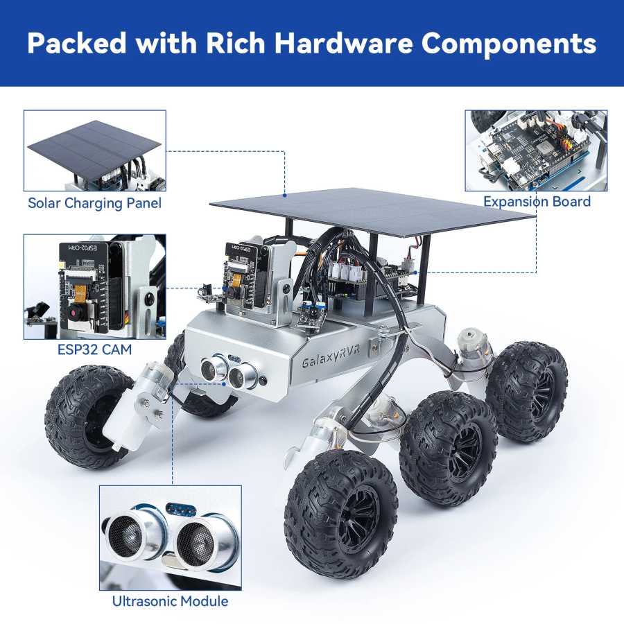Фотография №1 товара Набор SunFounder GalaxyRVR Mars Rover STEM для Arduino, совместимый с