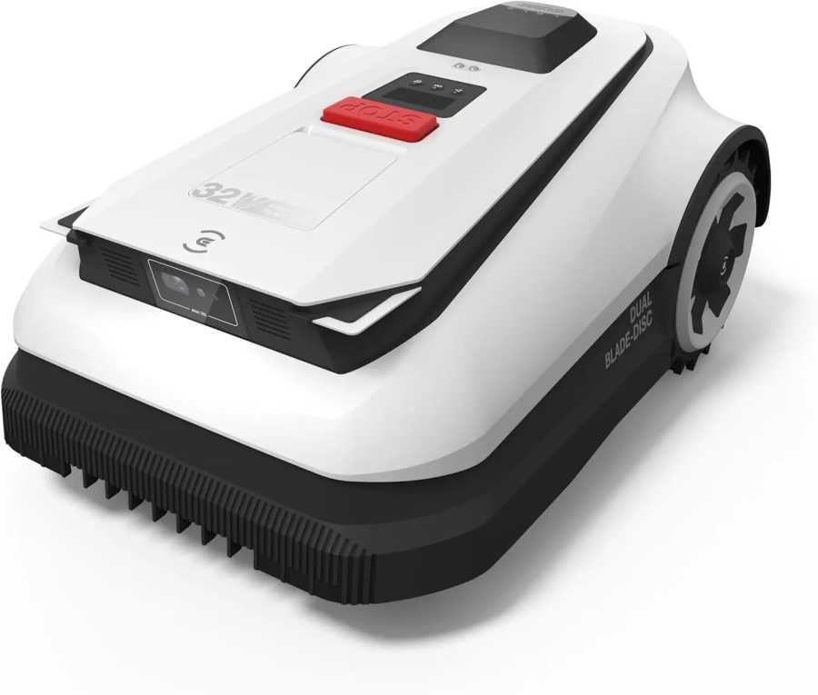 Робот-газонокосилка ECOVACS Goat A2500 RTK, усовершенствованная лидарная навигация RTK+Vision, автоматическое картографирование, двойные лезвия, точное кошение кромок Музыка, компакт-диски и виниловые пластинки
