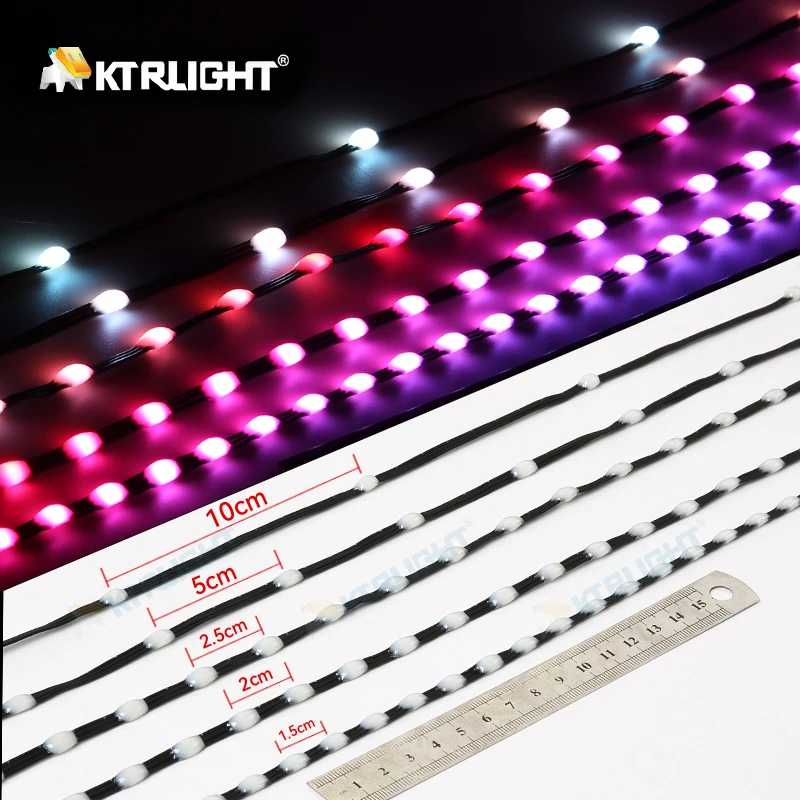 Фотография №5 товара Светодиодная гирлянда DC12V WS2811 3PIN, адресная RGB, для декора комнаты,