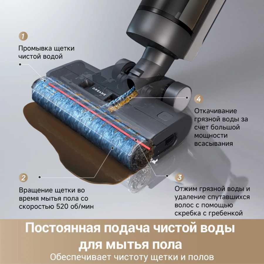 Фотография №3 товара Dreame G10 Pro Пылесос для влажной и сухой уборки 2-в-1