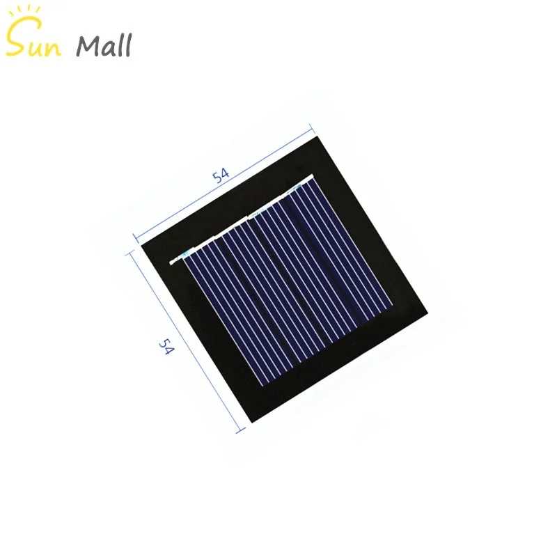 Мини-полисолнечная панель 2 В 130 мА для перезаряжаемой батареи 1,2 В с небольшим двигателем постоянного тока Электрика