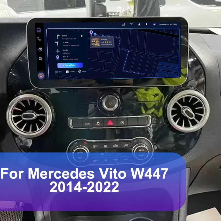 Фотография №2 товара Android 12,3-дюймовый для Mercedes Vito W447 2014-2022 Автомобильный радиоприемник Мультимедийный