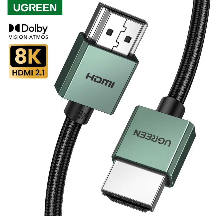 UGREEN HDMI-совместимый кабель 8K/60Hz видео кабели для ТВ Xiaomi Box Splitter Switcher 3D HDCP компьютер Ноутбуки дисплеи шнур Аксессуары и запчасти