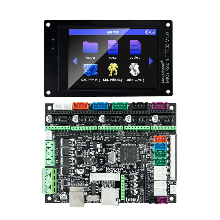 Фотография №1 товара Материнская плата MAKERBASE MKS Robin Nano V3, плата управления 3D-принтером,