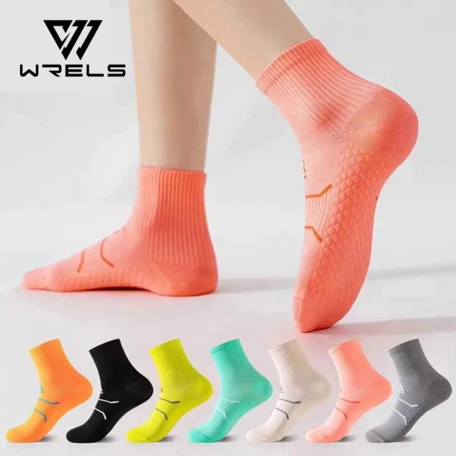WRELS профессиональные короткие носки для марафона, бега и фитнеса, женские и мужские впитывающие пот, антифрикционные, дышащие мужские спортивные носки Спортивные аксессуары