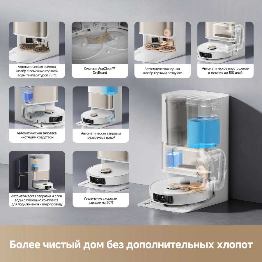 Фотография №3 товара Dreame L50 ULTRA робот пылесос моющий со станцией самоочистки