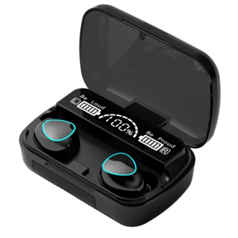Беспроводные наушники M10 TWS, Bluetooth-гарнитура, внутриканальные наушники, стереозвук 9D Hi-Fi с микрофоном, 3500 мАч, спортивные наушники Портативное аудио и видео