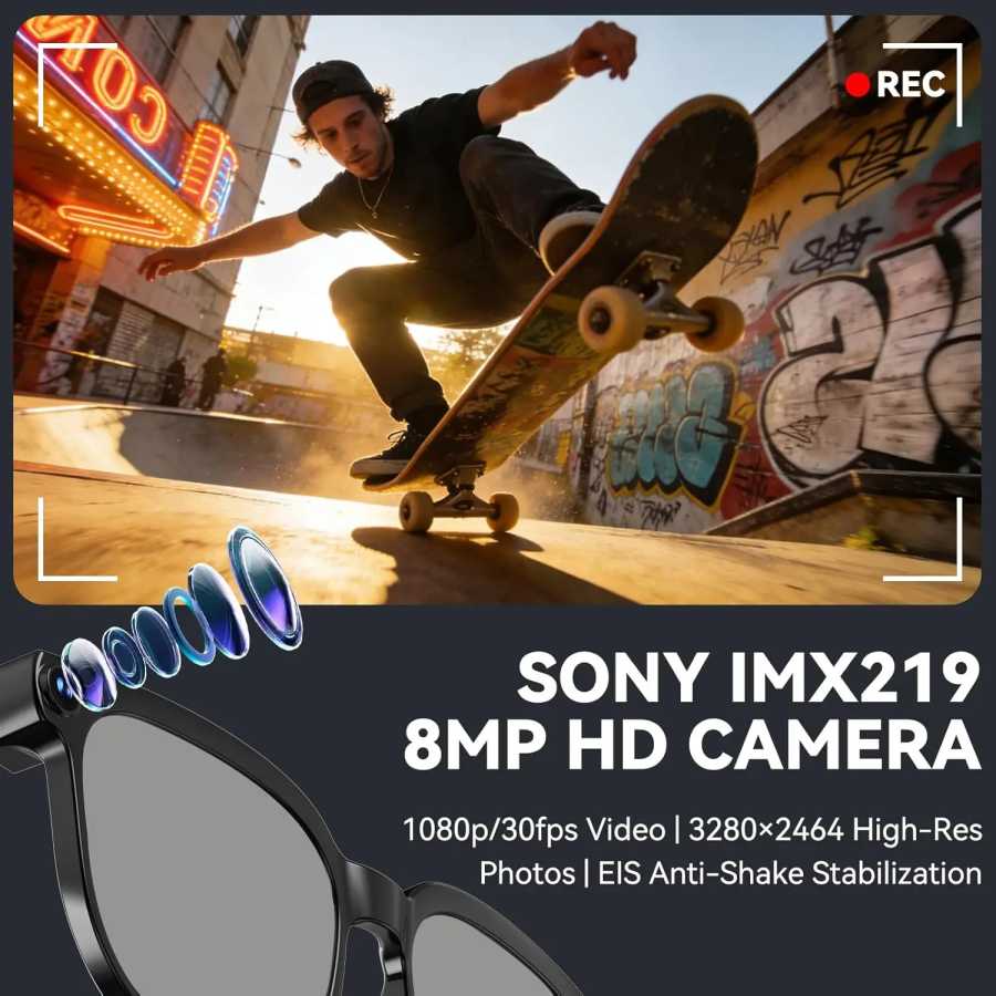 Фотография №2 товара Новые смарт-очки 2026 года с HD-камерой 800W и функцией POV,