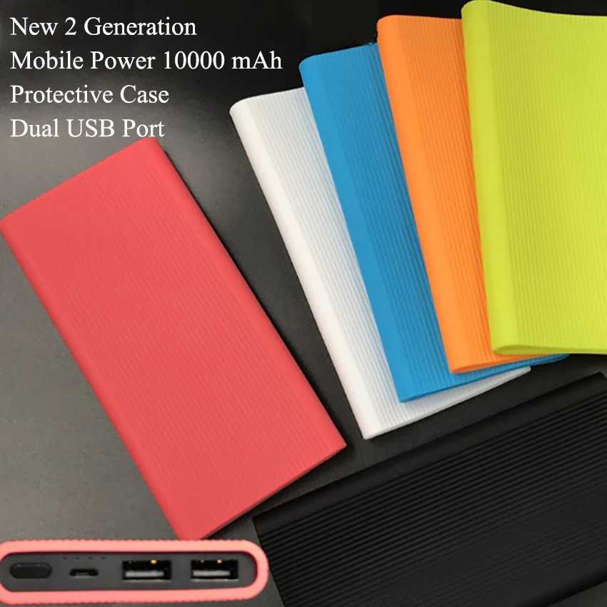 Противоударный силиконовый защитный чехол с двумя USB-портами для Xiaomi New 2 3 Generation, 10000 мАч, защитный чехол, аксессуары Аксессуары для мобильных телефонов