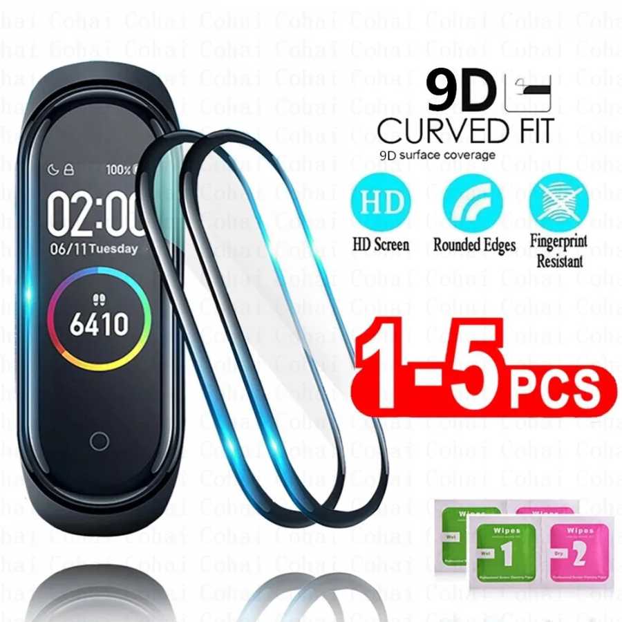 9D пленка для Xiaomi Mi Band 6 5 4 Band6 MiBand6 9D изогнутая защитная пленка для Xiaomi MiBand 6 5 4 умный браслет не стекло Умная электроника