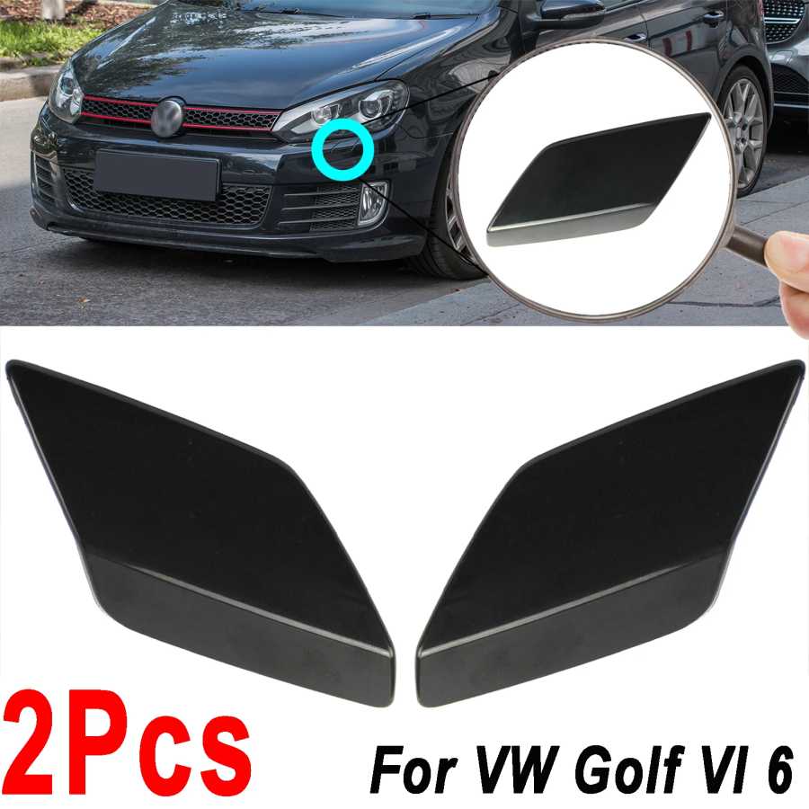 2 шт., насадки для омывателя передних фар VW Golf VI 6 MK6 5K0955109C 5K0955110C Двигатели и детали двигателя