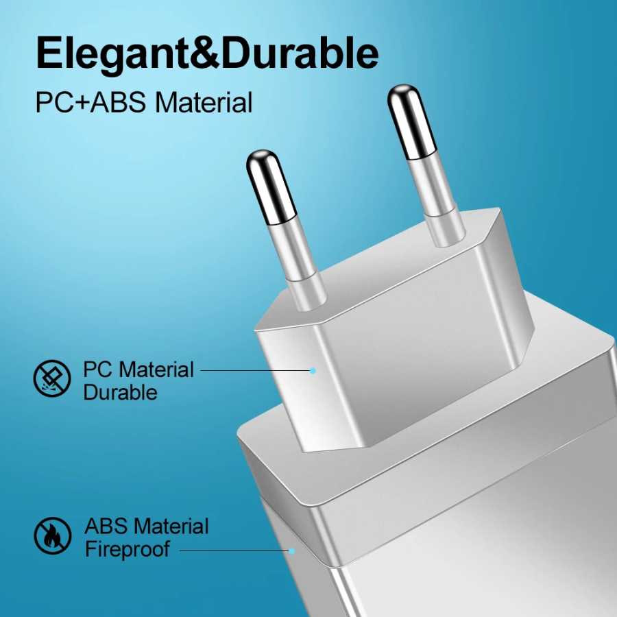 Фотография №2 товара Зарядное устройство USB 3A, 4-портовое USB-зарядное устройство Quick Charge 3.0,