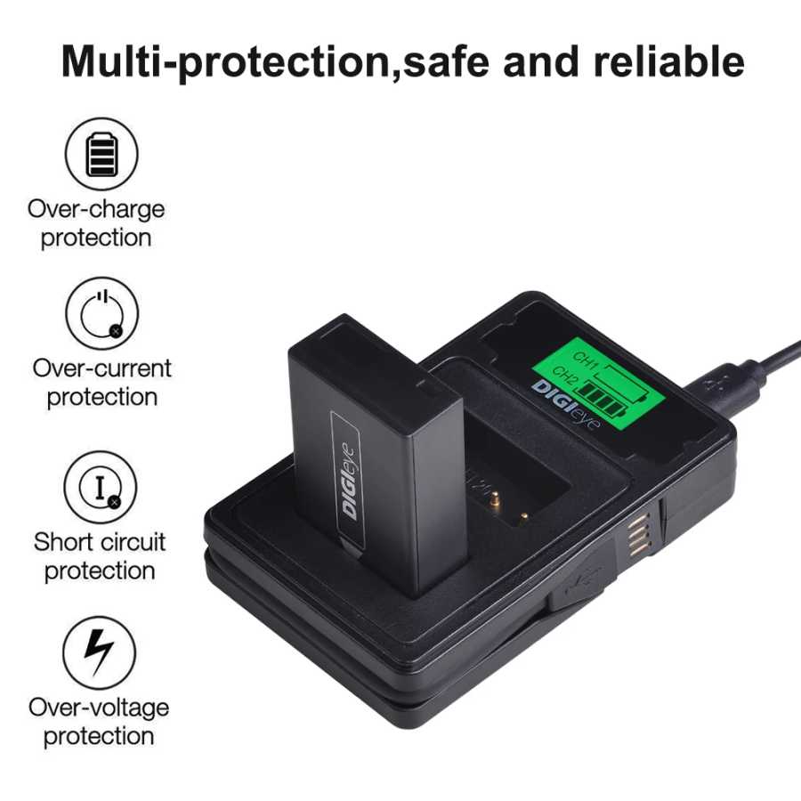 Фотография №2 товара EN-EL20 EN-EL20A Аккумулятор + двойное зарядное устройство USB типа C