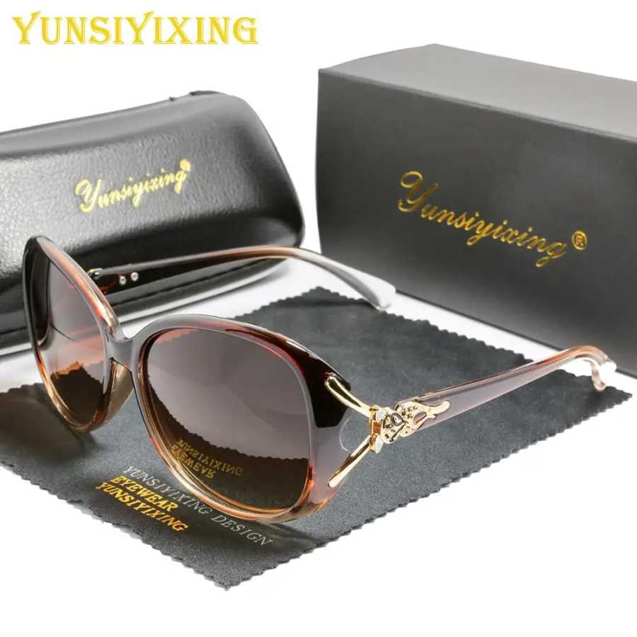 Поляризованные женские солнцезащитные очки YUNSIYIXING модные брендовые солнцезащитные очки-бабочки UV400 зеркальные антибликовые очки аксессуары 8842 Очки и аксессуары