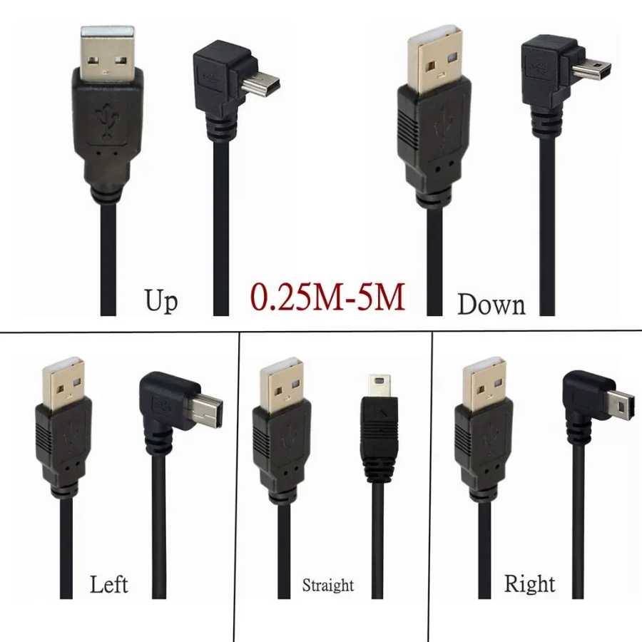 Фотография №2 товара Мини-USB 5-контактный к USB-порт T 5-контактный кабель для быстрой зарядки