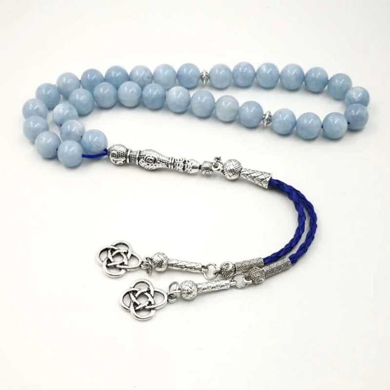Tasbih женские браслеты с камнями и аквамаринами Мисбаха, специальный подарок для мусульман 33, 45, 669, четки, исламский подарок на eid, Рамадан Бижутерия