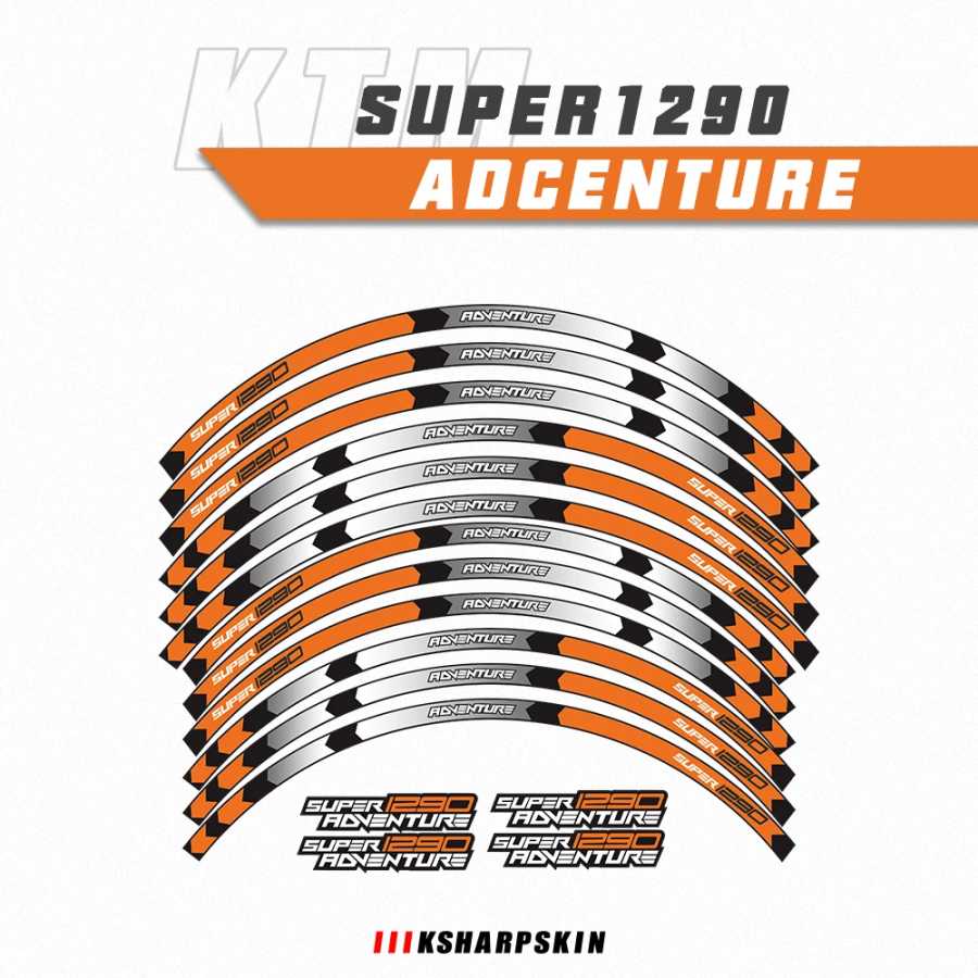 Светоотражающая наклейка для KTM SUPER 1290 ADVENTURE 17 19 дюймов Украшения, очистка и защита