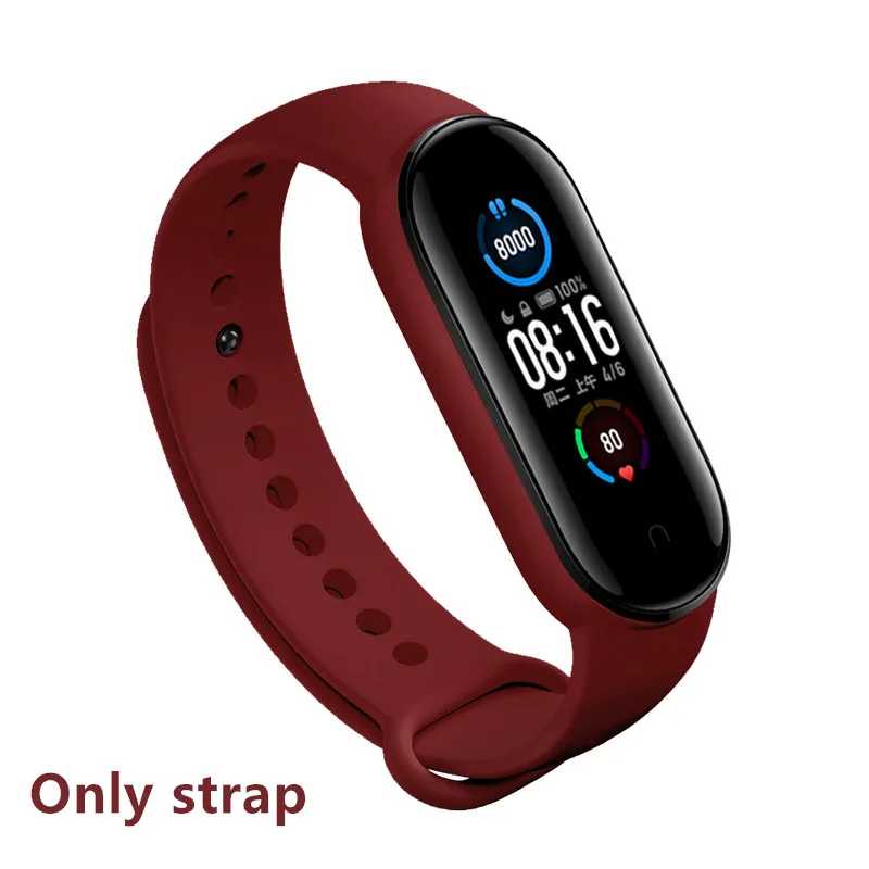 Фотография №2 товара Мягкий силиконовый ремешок для xiaomi mi band 6 5, аксессуары