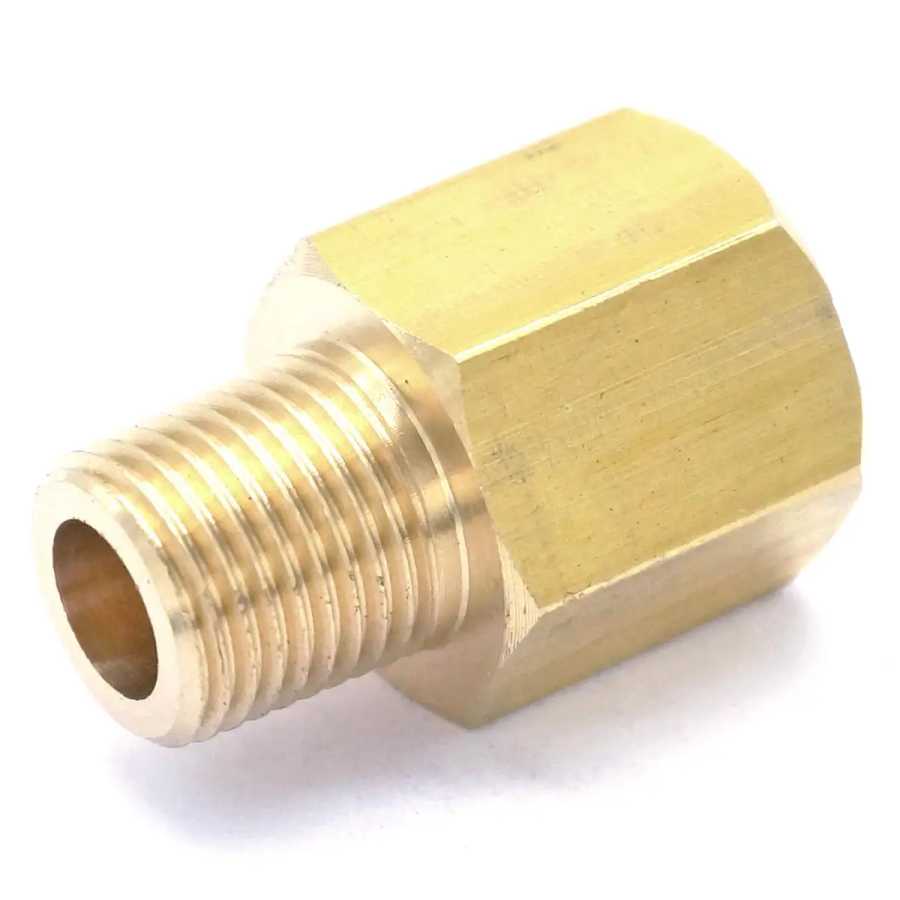 Фотография №4 товара 1/8 BSPT штекер x 1/8 NPT женский латунный фитинг-адаптер для