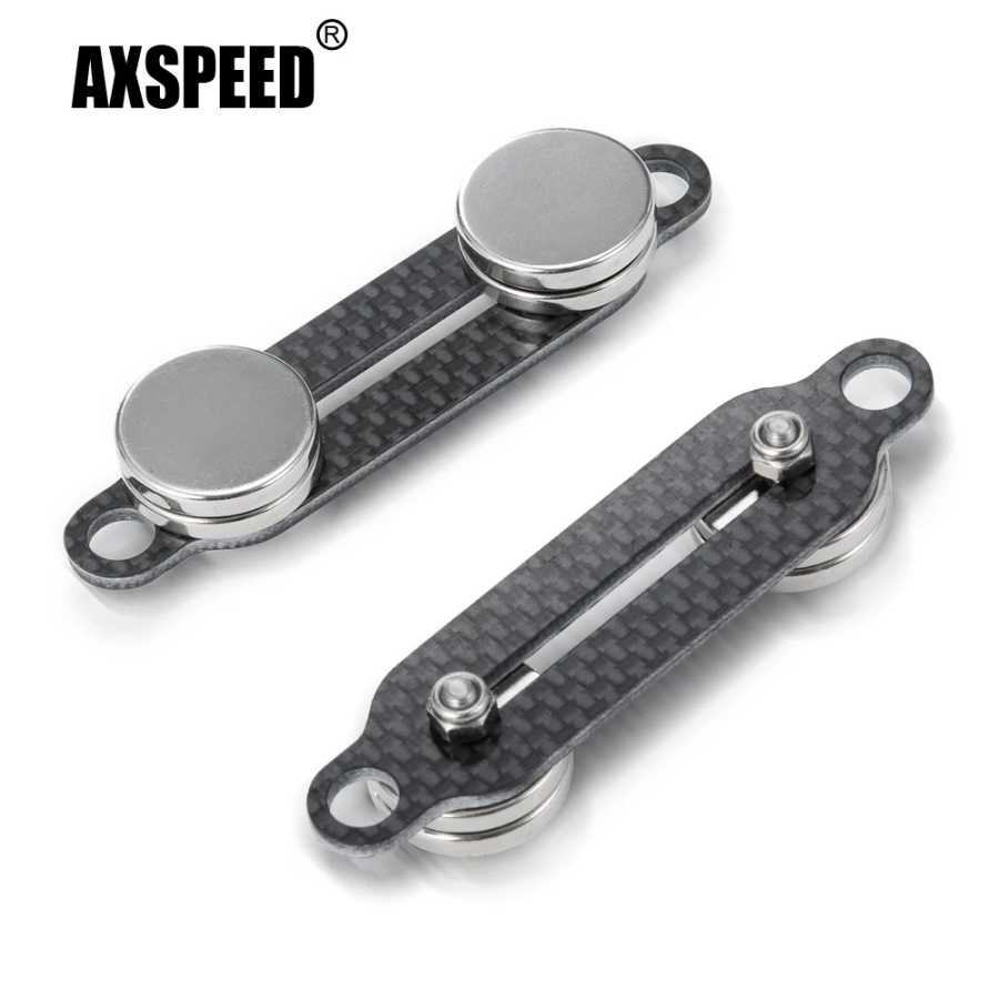 AXSPEED автомобильный корпус из углеродного волокна, Магнитная стойка, невидимый корпус, столб для axial SCX10 90027 90028 1/10 RC гусеничная обновленная деталь Радиоуправляемые игрушки