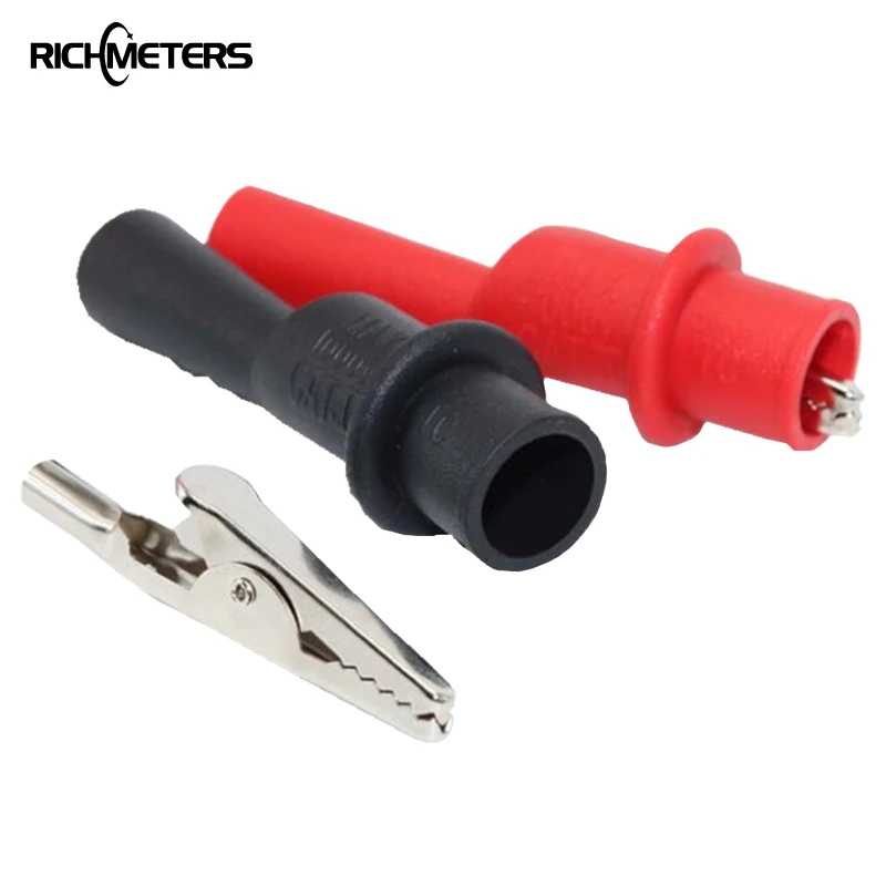 Мультиметр RICHMETERS, зажим типа крокодил, 10 А, электрические Тестовые провода для самостоятельной сборки, соединительная линия Инструменты для измерения и анализа