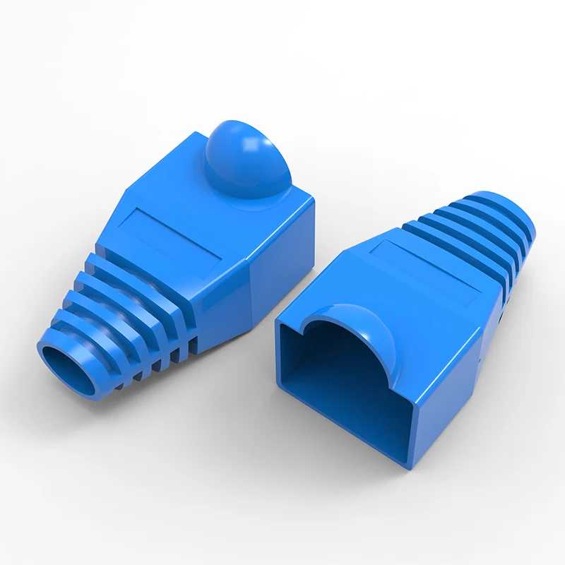 Фотография №5 товара (50 шт./упак.) Сетевые кабельные ботинки RJ45, пластиковый многоцветный защитный рукав