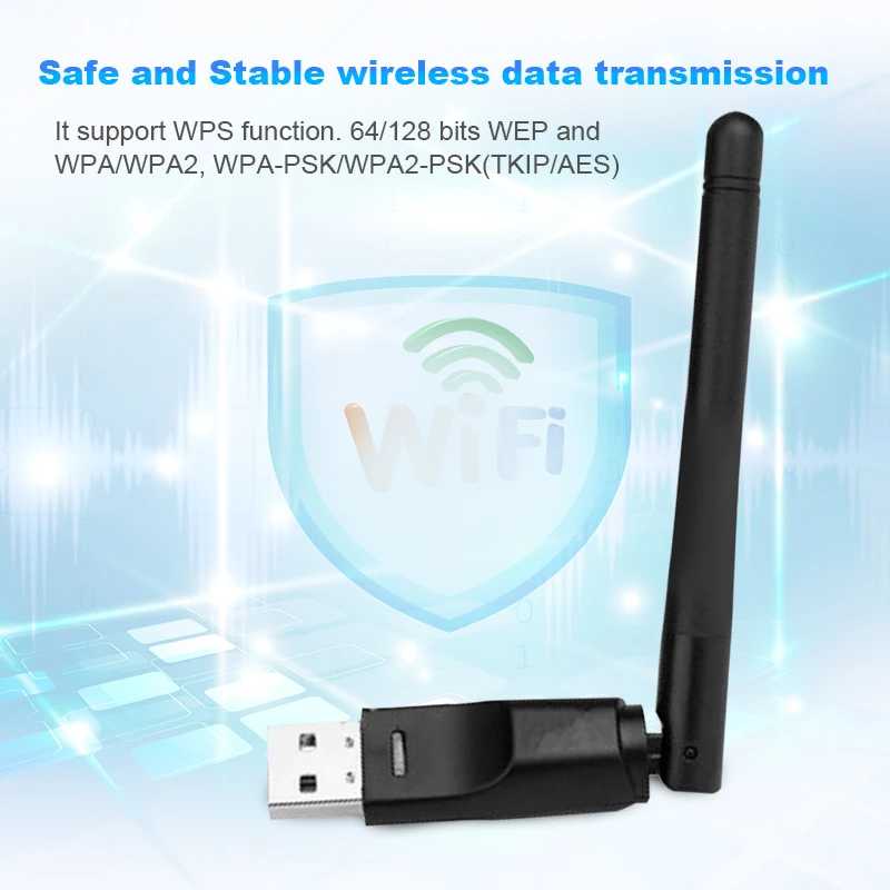 Фотография №4 товара RT5370 USB Wi-Fi адаптер 150 Мбит/с беспроводная сетевая карта USB