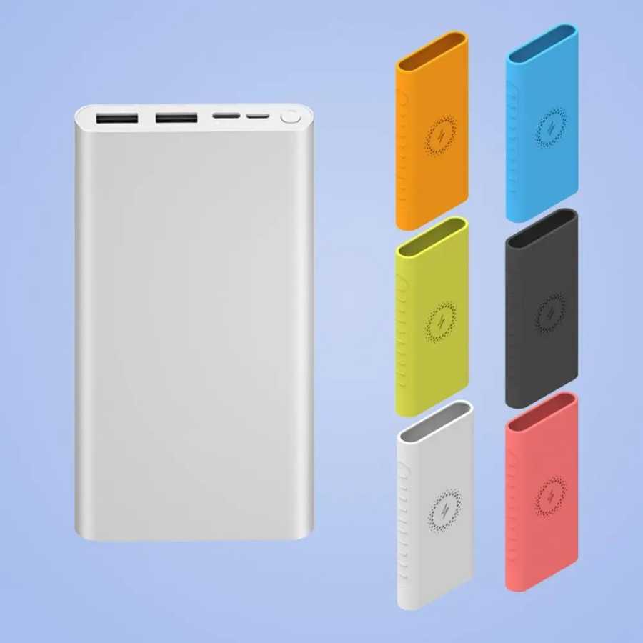 Новый силиконовый защитный чехол для xiao mi Power Bank 10000 мАч PLM11ZM аксессуары для беспроводного внешнего аккумулятора чехол WPB15ZM и PLM13ZM чехол Аксессуары для мобильных телефонов