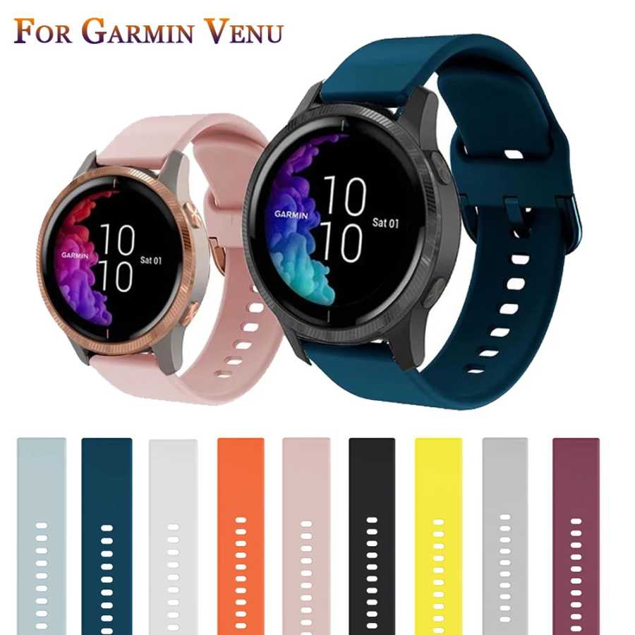 Ремешок силиконовый для Garmin движения 3 Luxe Style/Vivoactive 3 Band, спортивный браслет для смарт-часов Аксессуары для часов