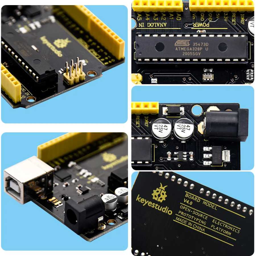 Фотография №2 товара Макетная плата Keyestudio V4.0 с последовательным чипом USB CP2102 +
