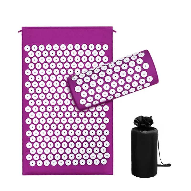 Коврик для акупрессуры, массажный коврик Sensi, набор подушек, акупунктурный массаж, подушка для йоги, облегчение боли в спине, массажер для ног, коврик Shakti Фитнес и тренажёры