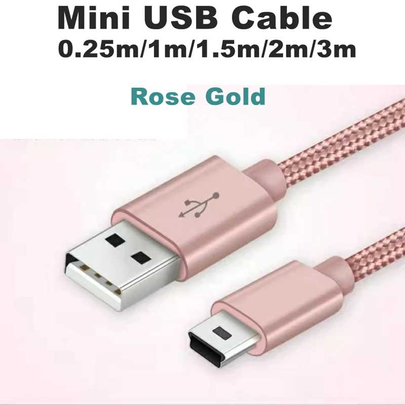 Фотография №3 товара 3M 1M 0.25M Mini USB 5-контактный кабель Mini USB-USB для