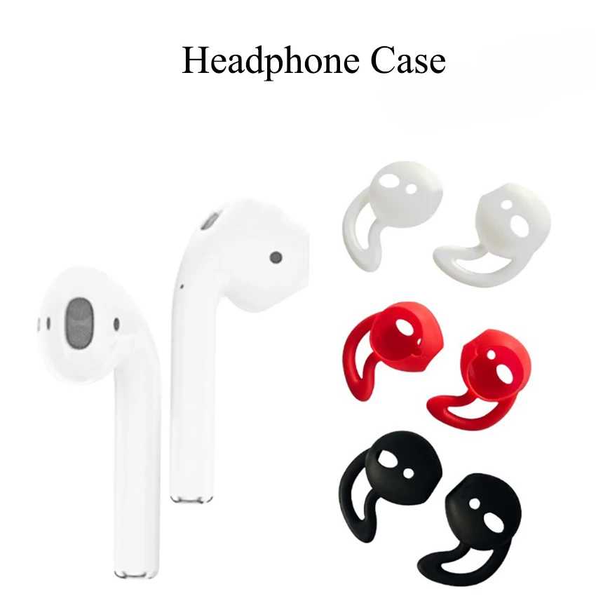 Фотография №1 товара Силиконовые наушники-вкладыши для Airpods, 1 пара, беспроводные Bluetooth-наушники, затычки для