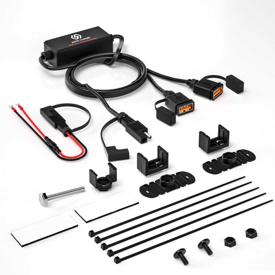 Мотоцикл USB быстрое зарядное устройство SAE к USB адаптер Быстрое отключение штекер водонепроницаемый 36 Вт QC3.0 Быстрая зарядка 3,0 Встроенный смарт-чип Аксессуары для мотоциклов
