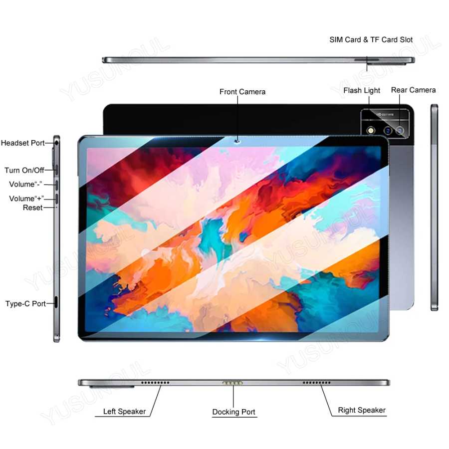 Фотография №1 товара Планшеты P30 планшетный ПК 10,1 дюймов Android 1920*1200 IPS 13MP