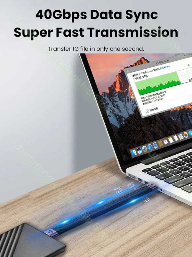 Фотография №3 товара Кабель для передачи данных USB 4.0 Gen3 PD 100 Вт