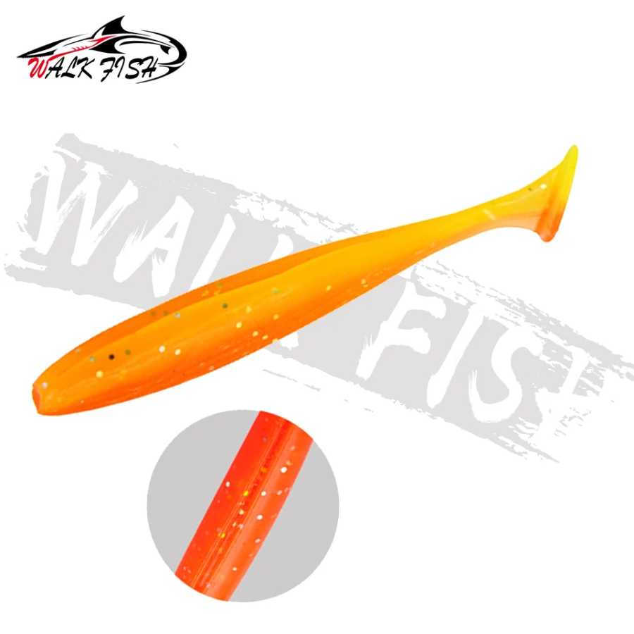 Фотография №2 товара WALK FISH 10 шт., мягкие приманки 5,5 см, 6,3 см,