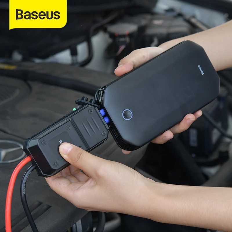 Baseus Автомобильный аккумулятор Стартер Аккумулятор Power Bank Портативная электростанция 800A Автомобильное зарядное устройство Jump Start Автоматическое аварийное усилитель Автоэлектроника