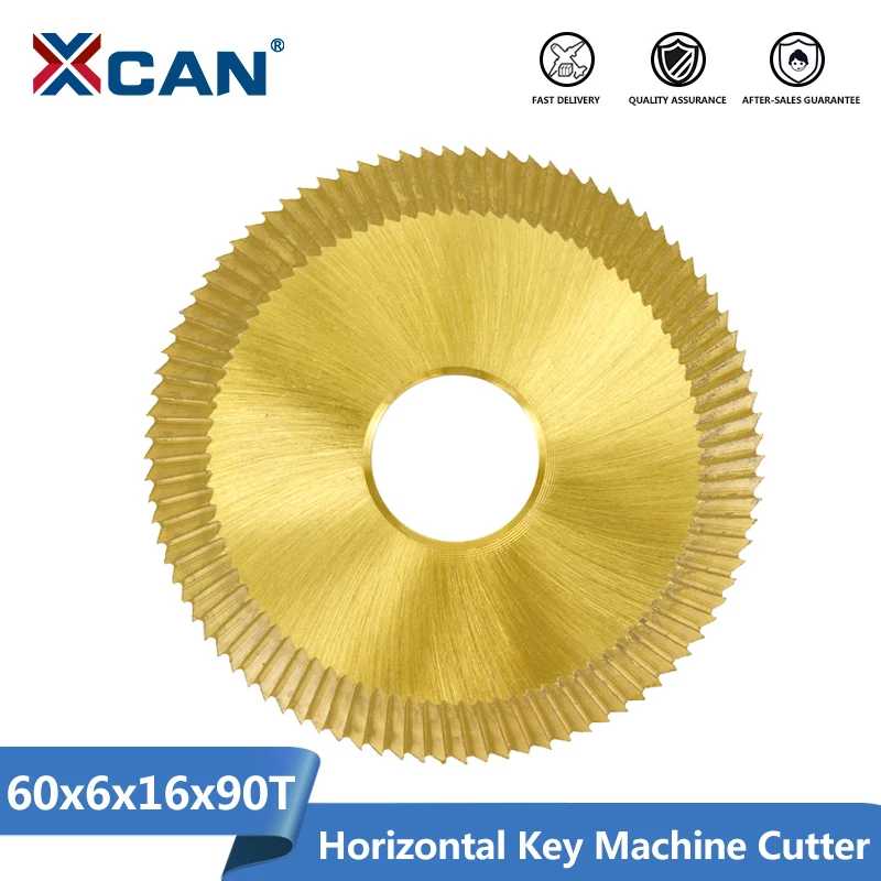 Пильный станок XCAN с одним боковым ключом, 60x6x16 мм, 90 т, резак для ключей, подходит для 238BS 2AS 2ALS 2ALS, машина для копирования ключей, слесарные инструменты Сверла, пилы и режущие инструменты