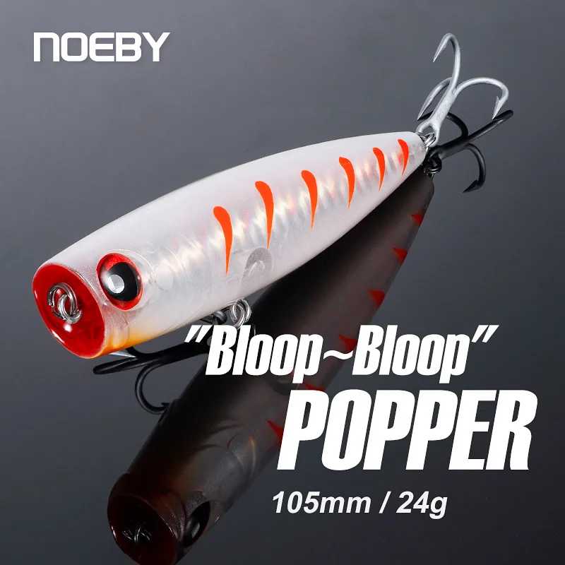 Noeby 105 мм 24 г приманки для верхней воды Popper, воблеры, искусственные твердые приманки для длительного заброса, приманки для морской пресноводной рыбалки Для рыбалки