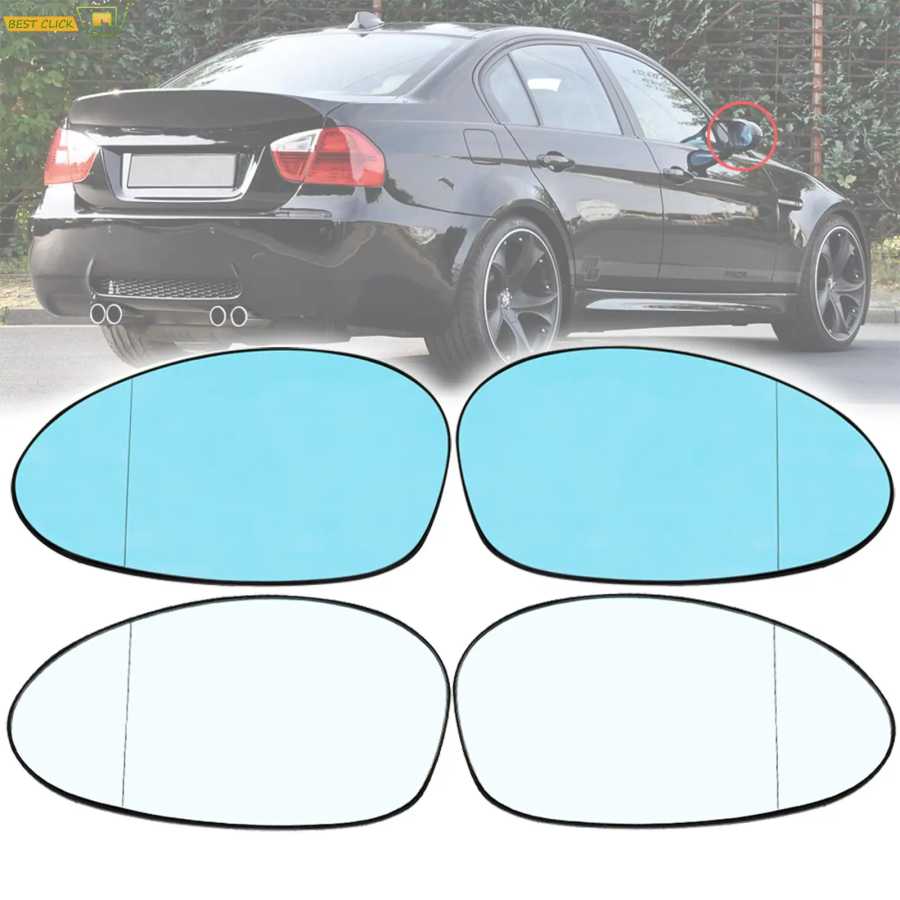 Для BMW E90 зеркало с подогревом боковое зеркало стекло зеркало заднего вида для E92 E91 E93 E82 E88 E86 E85 Z4 51167157247 51167157246 Детали экстерьера