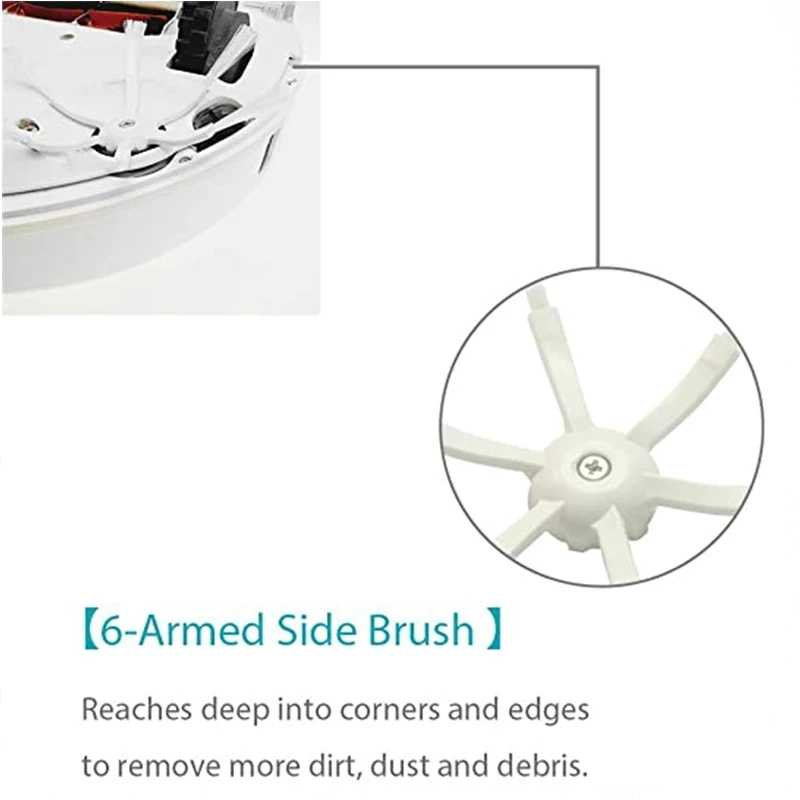 Фотография №4 товара Запасная часть боковой щетки с 6 рычагами для Xiaomi Roborock