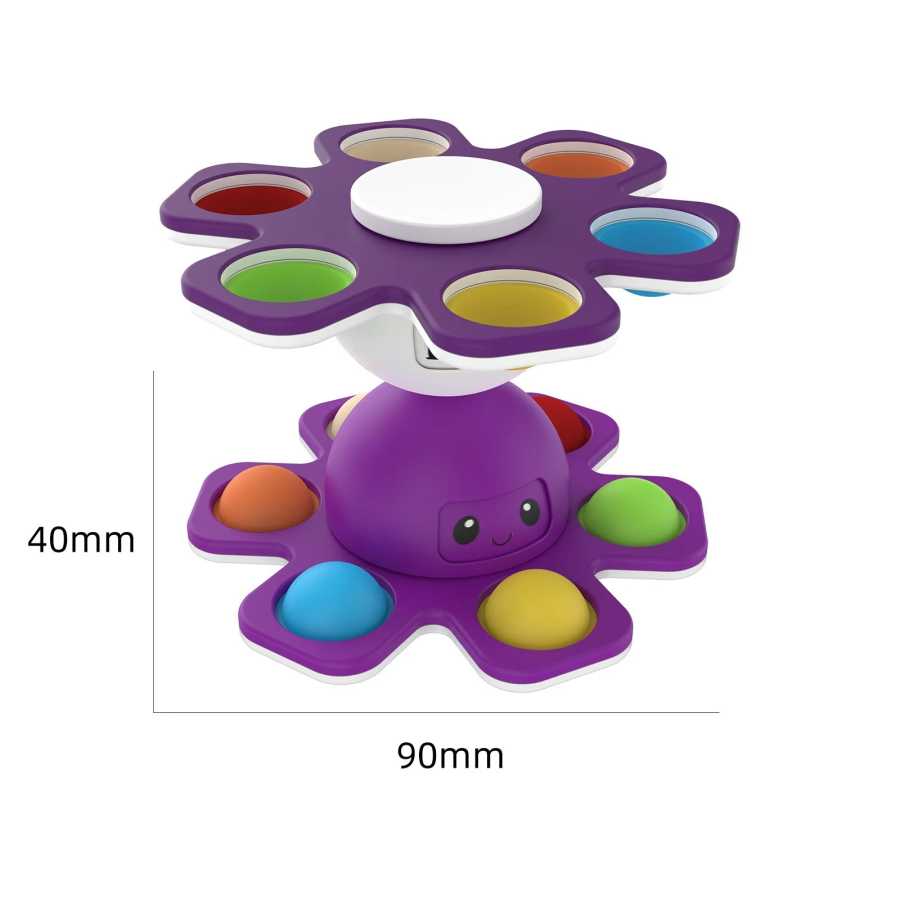 Фотография №3 товара 1 шт. новый антистрессовый Push Bubble Fidget Spinner, меняющий лицо,