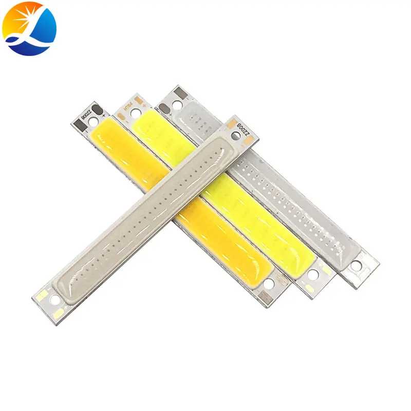 Дропшиппинг 60x8 мм 2 В 3 В Светодиодная лампа COB Strip 3,7 В Чип на борту Теплый Холодный Белый Синий Красный Цвет 1 Вт 3 Вт Светодиодные фонари COB Рабочая лампа Лампочки и световые трубки