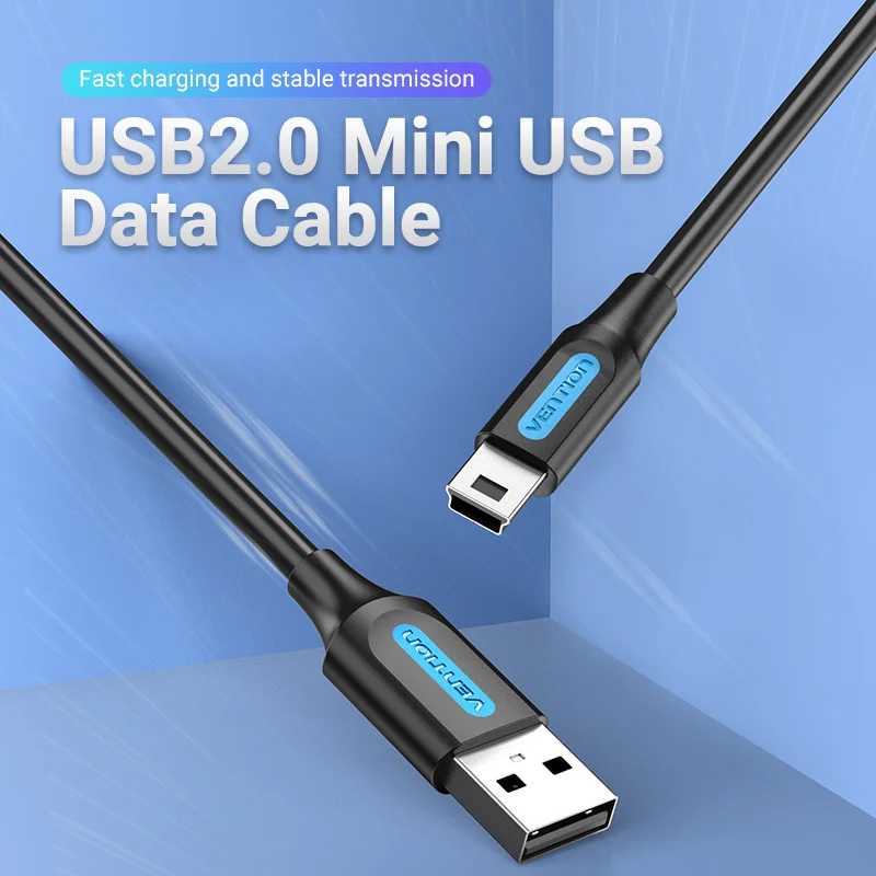Фотография №1 товара Кабель Mini USB 2.0/Mini USB 2.0, Vention, для передачи данных,