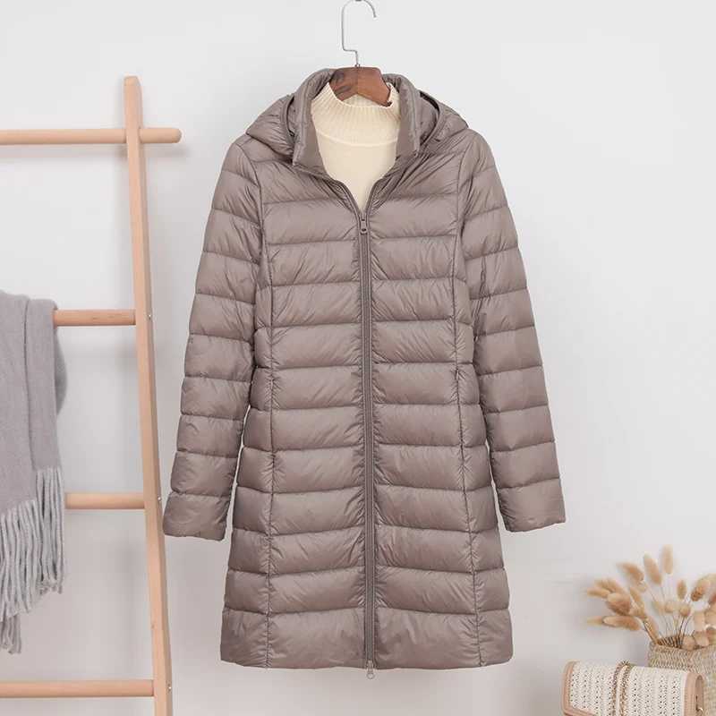 Фотография №2 товара NewBang 5XL 4XL шляпа съемный толстый длинный пуховик женский зимний