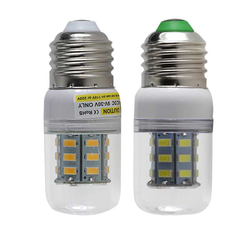 Светодиодная лампа-кукуруза E27 Super 3W DC 12V 24V 5730, энергосберегающая, низковольтная, 110V 220V, для дома Лампочки и световые трубки