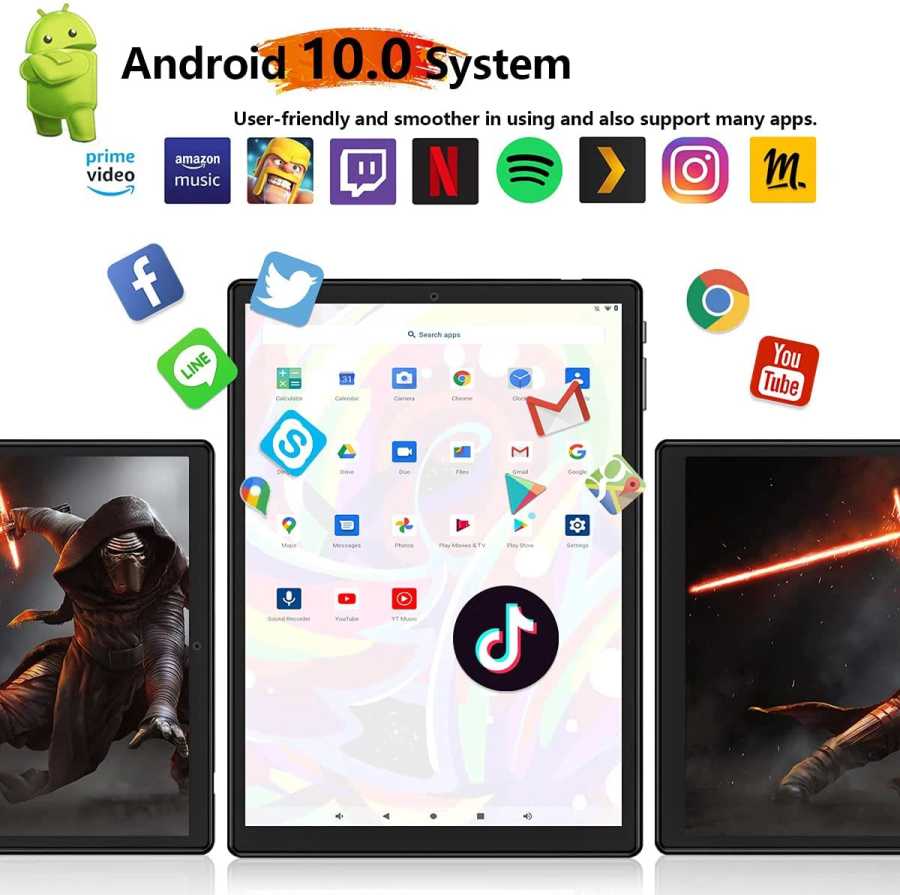 Фотография №2 товара Планшеты P30 планшетный ПК 10,1 дюймов Android 1920*1200 IPS 13MP