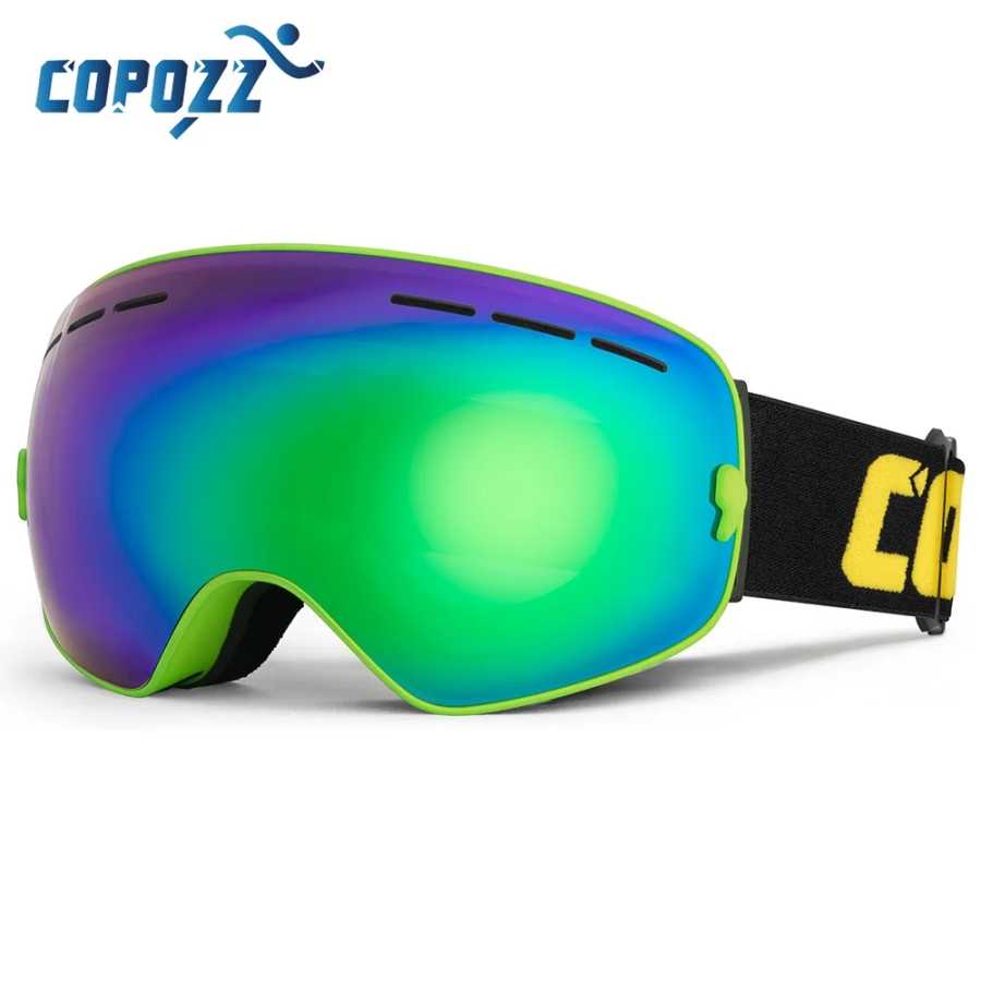 COPOZZ брендовые лыжные очки двухслойные UV400 противотуманные большие лыжные очки лыжная маска сноубордические мужские и женские зимние очки GOG-201 Pro Лыжи и сноубординг